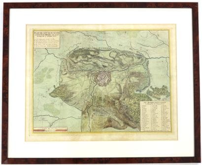 CARTE. Carte lithographiée: 