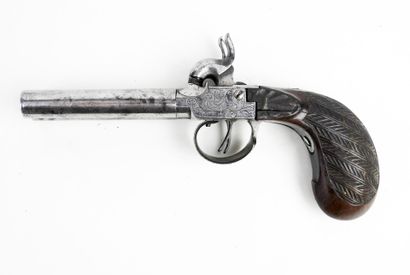 ARMES à FEU. Pistolet à coffre à percussion,...