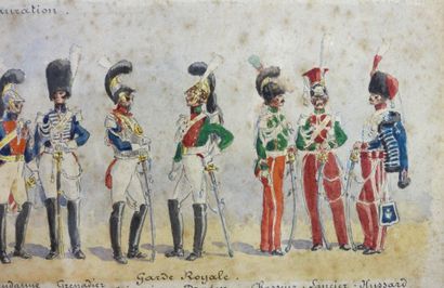 DESSINS. École française du XIXe siècle,...