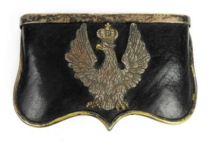 ÉQUIPEMENTS. POLOGNE. Giberne de cavalerie...