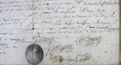 DOCUMENTS. CONGÉ ABSOLU du carabinier Jean-Pierre...