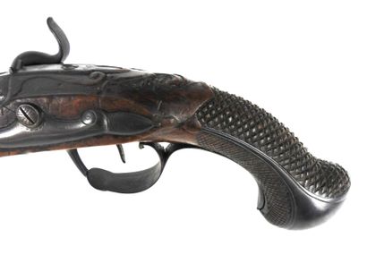 ARMES à FEU. Pistolet à silex transformé...