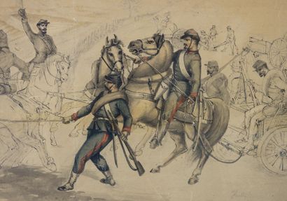 DESSINS. Ecole française du XIXe siècle....