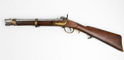 FIREARMS. Cavalry musket with walnut frame,...