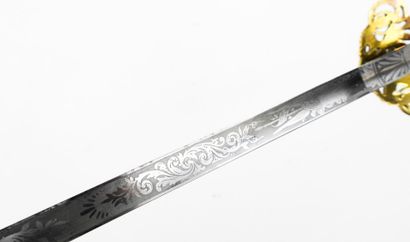 ARMES BLANCHES. Epée d'officier ou de fonctionnaire...