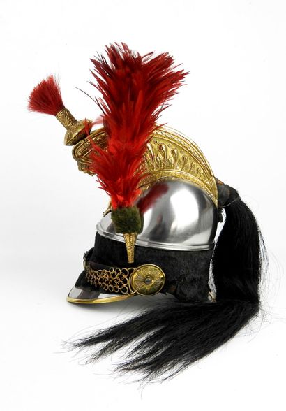 COIFFURES. Cuirassier troop helmet model...