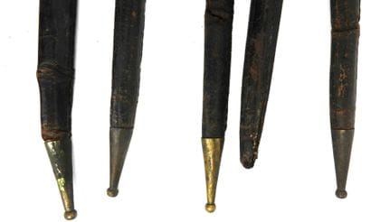 SPARE PARTS. Set of 6 AN IX or 1822 leather...