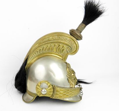COIFFURES. BELGIUM. Cuirassier troop helmet,...