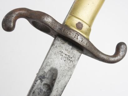 BAIONNETTES. SAXON. Model 1871 bayonet with...