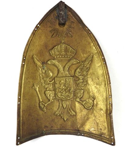 CUIVRERIES. RUSSIE IMPÉRIALE. Plaque de mitre...