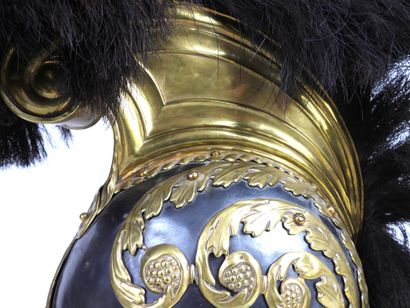 COIFFURES. Rare bodyguard helmet of Jérôme...