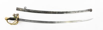 ARMES BLANCHES. Sabre d'officier d'artillerie...