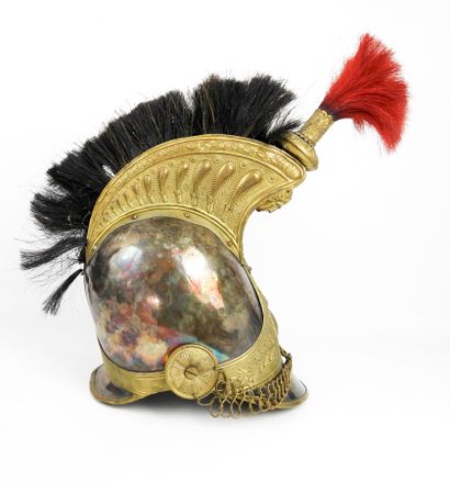 COIFFURES. Cuirassiers officer's helmet model...