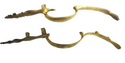 SPARE PARTS. Set of iron or brass rifle or...