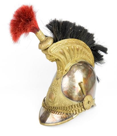 COIFFURES. Cuirassiers officer's helmet model...