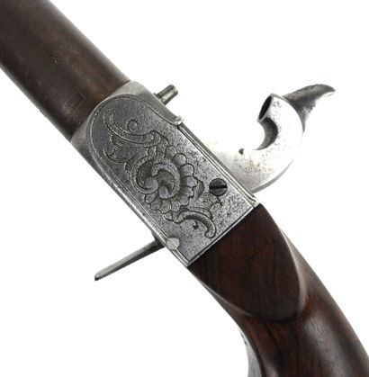 ARMES à FEU. Pistolet à coffre à percussion,...