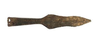ARCHÉOLOGIE. Pointe de lance gauloise en...