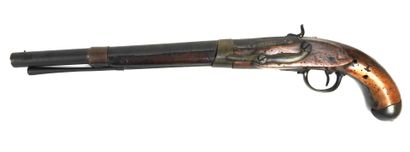 ARMES à FEU. Pistolet de traite réalisé à...