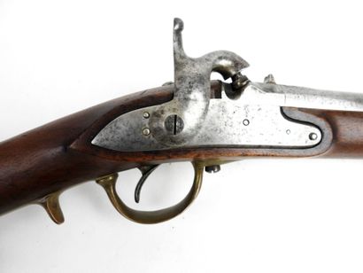 FIREARMS. Cavalry musket with walnut frame,...