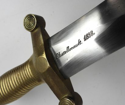 ARMES BLANCHES. Glaive modèle 1831 à poignée...