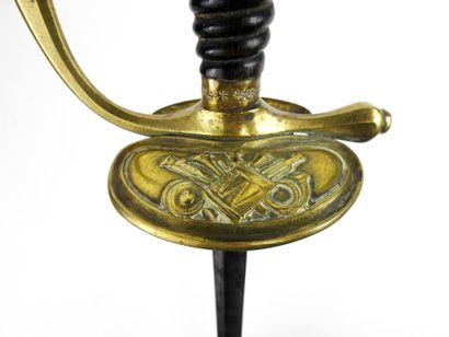 ARMES BLANCHES. Epée d'uniforme de musicien,...