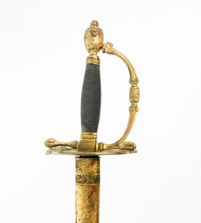 ARMES BLANCHES. Epée de service à pied de...