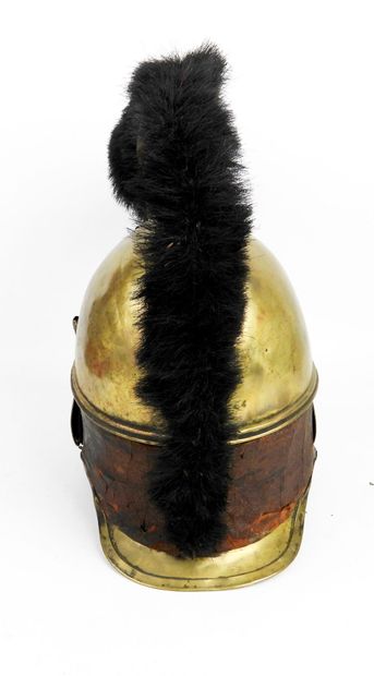COIFFURES. Dragoon troop helmet, model 1845,...