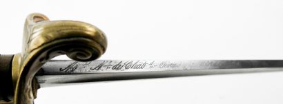 ARMES BLANCHES. Sabre d'adjudant d'infanterie...