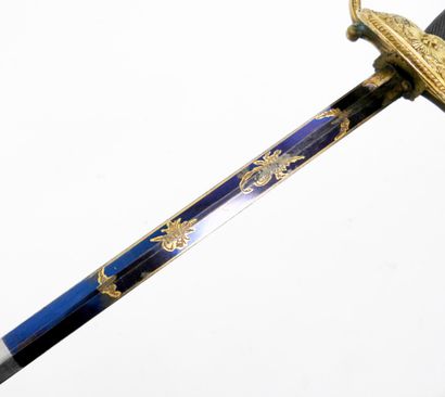 ARMES BLANCHES. Epée d'officier supérieur...