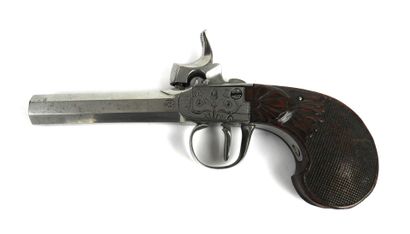 ARMES à FEU. Pistolet à coffre à percussion,...