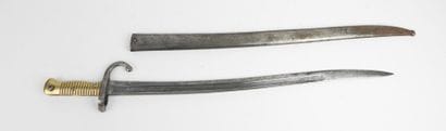 BAIONNETTES. Chassepot model 1866 saber-bayonet...