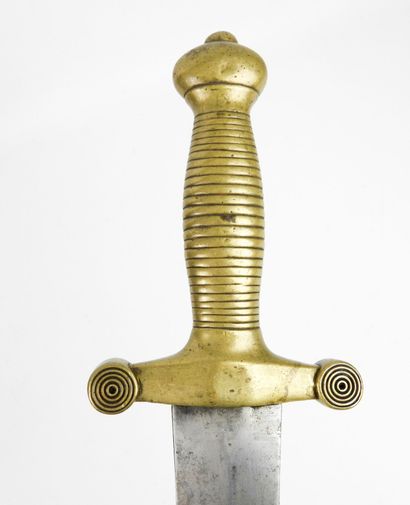 ARMES BLANCHES. Glaive modèle 1831 à poignée...