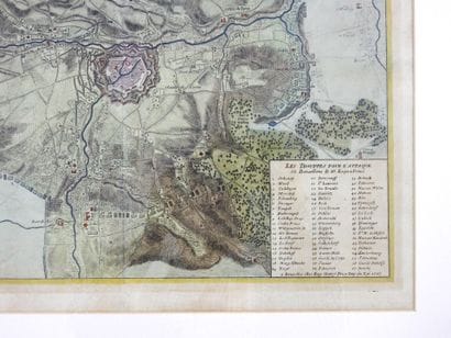 CARTE. Carte lithographiée: 
