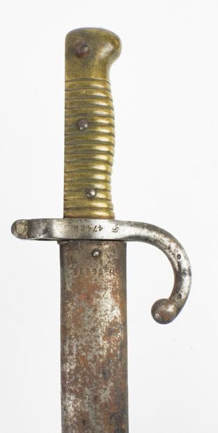BAIONNETTES. Chassepot model 1866 saber-bayonet...