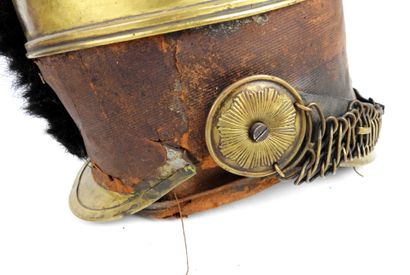 COIFFURES. Dragoon troop helmet, model 1845,...