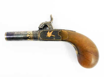 ARMES à FEU. Pistolet à coffre à percussion...