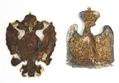 CUIVRERIES. Aigle bicéphale d'ornementation...