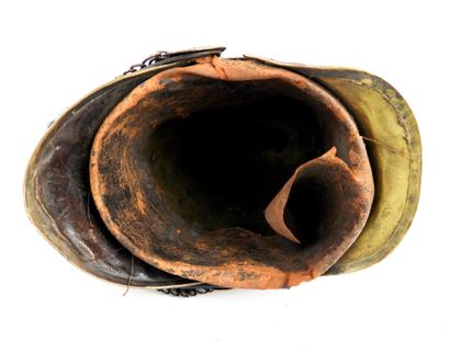 COIFFURES. Dragoon troop helmet, model 1845,...