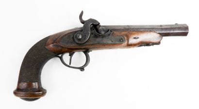 ARMES à FEU. Pistolet à silex d'officier...