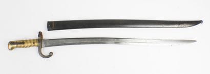 BAIONNETTES. Chassepot model 1866 saber-bayonet...