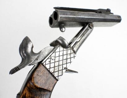 ARMES à FEU. Pistolet à coffre à broche et...