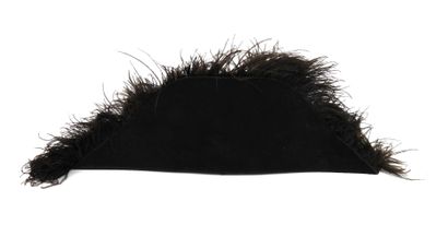 COIFFURES. Bicorne de préfet en feutre noir...