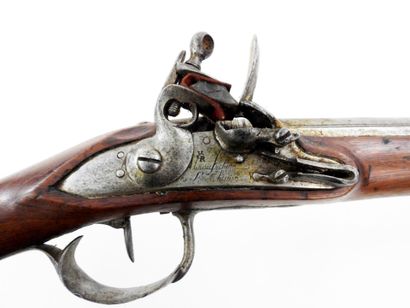 ARMES à FEU. Tromblon à monture en noyer,...