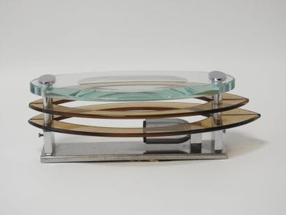 Piece from the 1970s
Two chrome-plated metal...