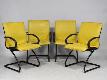 Piece from the 1980s
Set of 4 armchairs with...