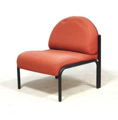 SOUVIGNET
Armchair with a curved backrest,...