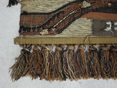 Composition murale textile 
Laine sur structure...