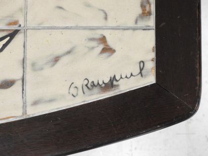 RAYNAUD - XXeme
Table basse de forme tonneau...