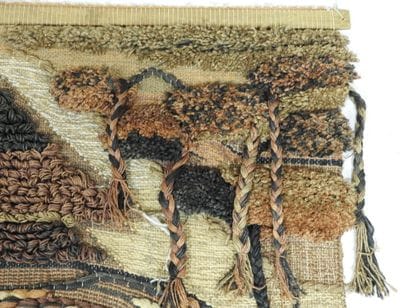Composition murale textile 
Laine sur structure...