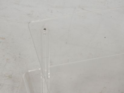 Work from the 1970s
Side table made of translucent...